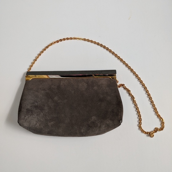 Vintage 1950's Block Leather and Gatorskin Mini Bag - Picture 4 of 7
